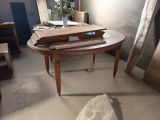 Mesas de centro madera y cristal.