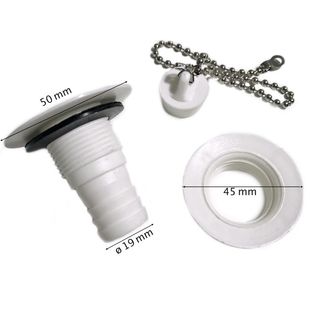 Desagüe Fregadero con Manguera y Tapón