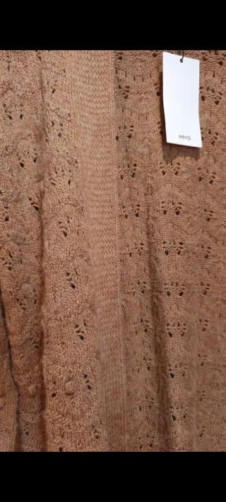 Chaqueta punto calado beige talla S / 36 /8