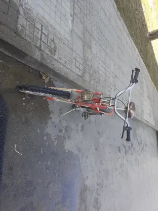 Bicicleta infantil roja