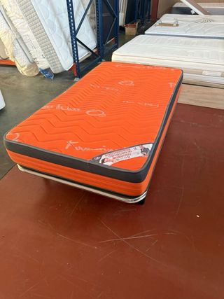 SOMIER Y COLCHON VISCO 105x190