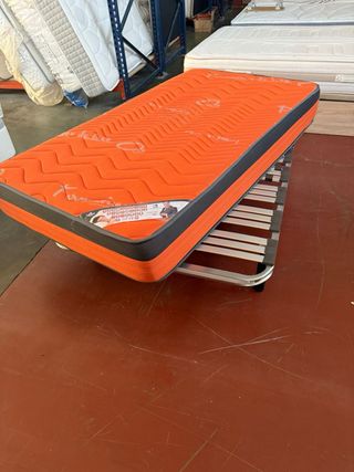 SOMIER Y COLCHON VISCO 105x190