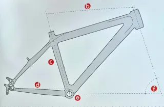 Cuadro Bici Montaña Carbono Rígido XC NUEVO