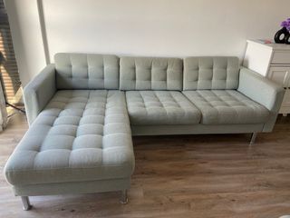 Sofá Chaiselongue Ikea Landskrona Gris