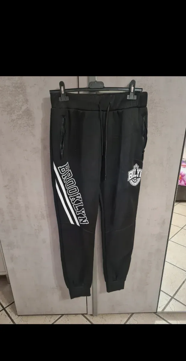 Pantaloni tuta uomo neri Brooklyn