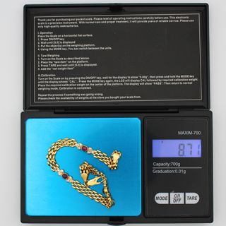 Pulsera Oro 18K, Tipo Cartier, 8.71gr, 20cm