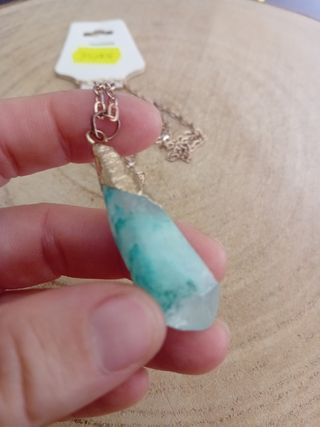 Collana lunga pietra grezza