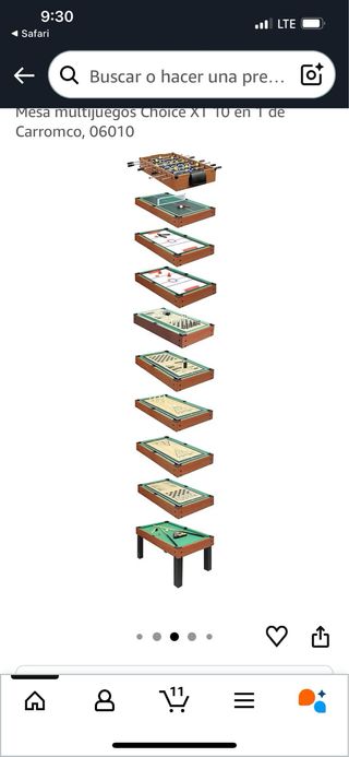 Mesa Multijuegos Carromco