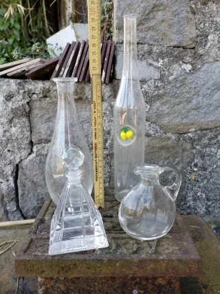 4 Bottiglia liquore Vintage Vetro