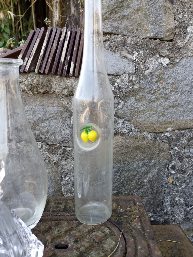 4 Bottiglia liquore Vintage Vetro