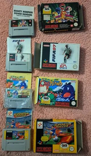 Giochi SNES: Power Rangers, FIFA 97, Yoshi's Islan