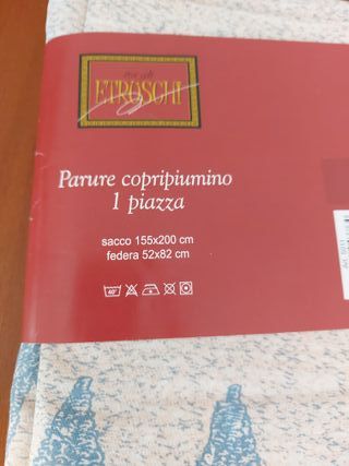Parure copripiumino 1 piazza cotone