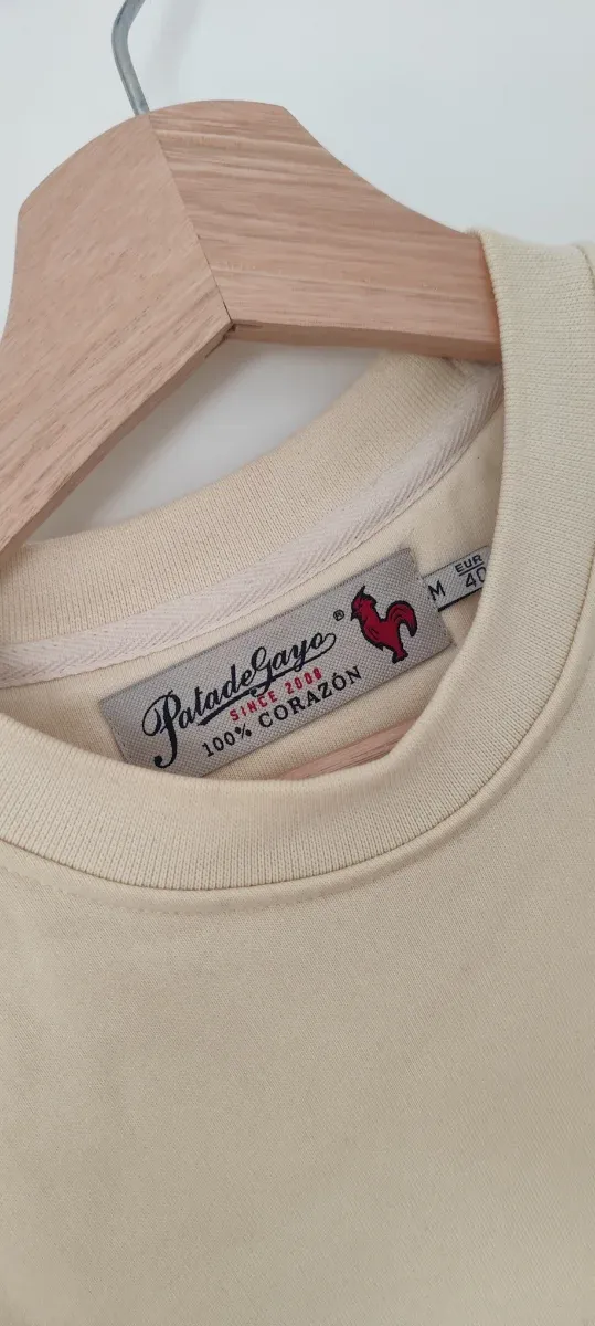 Sudadera Pata de Gayo Beige con Dibujo