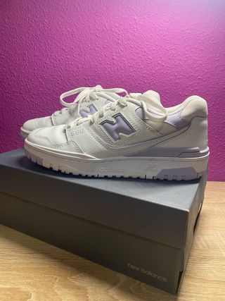 Zapatillas New Balance Mujer 550 Morado/Blanco