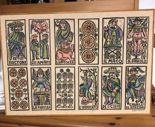 Quadro Tarocchi Legno Multicolore