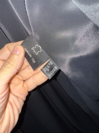 Abrigo de piel marrón talla 46 Largo auténtico