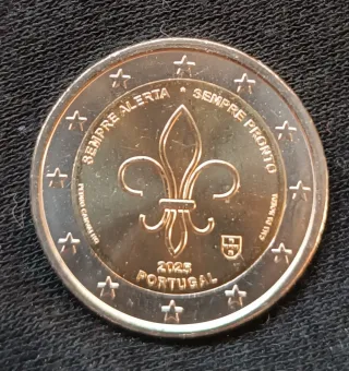 Moneda 2€ Portugal 2025 Flor de Lis