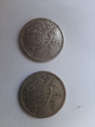 Monedas 5 Pesetas Franco 1957