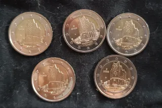 5 monedas 2€ Alemania Hamburgo 2023