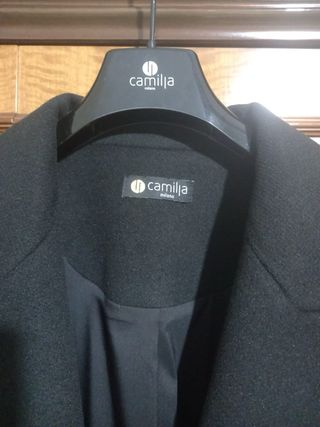 Cappotto Elegante Nero Taglia 50