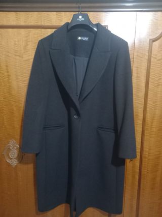Cappotto Elegante Nero Taglia 50