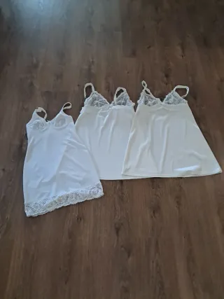 Picardías camisón encaje blanco