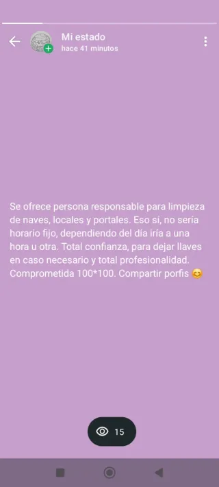 Servicio de limpieza