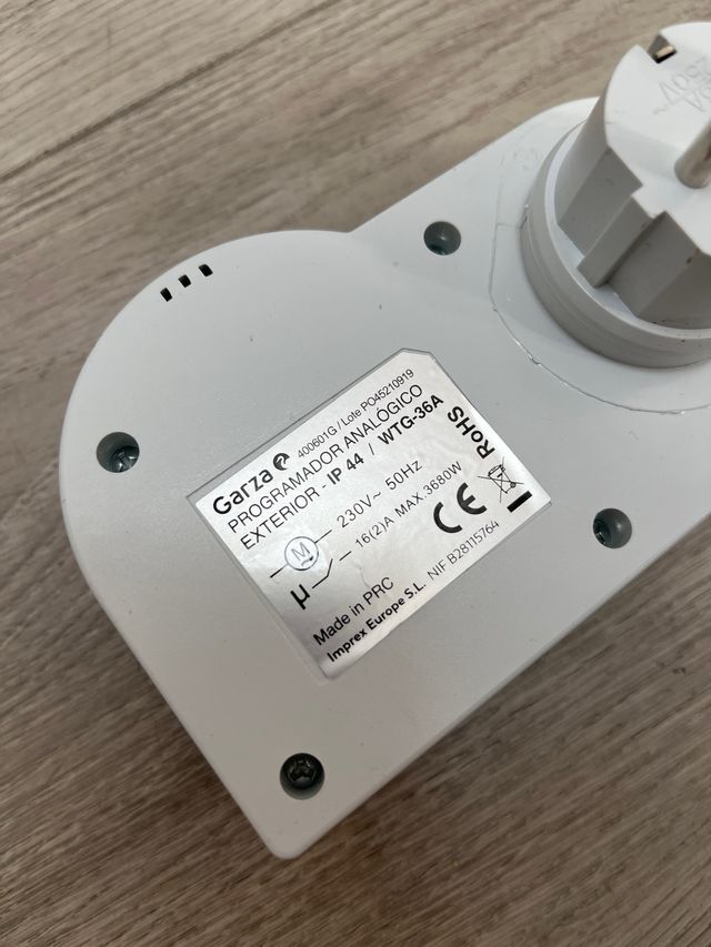 Garza  Temporizador Programador Analógico Exterior