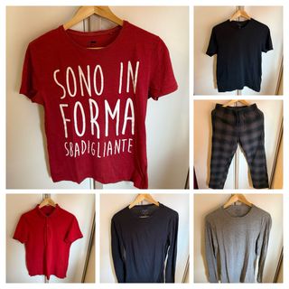 Lotto maglie e pigiama uomo taglia S