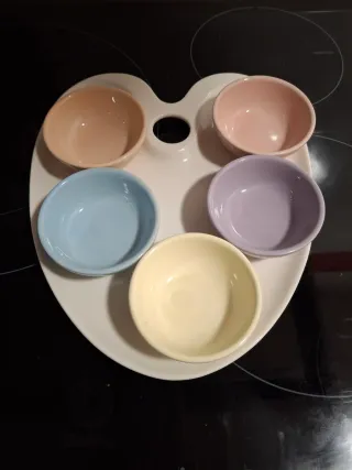 Bandeja Paleta Pintor  Blanca