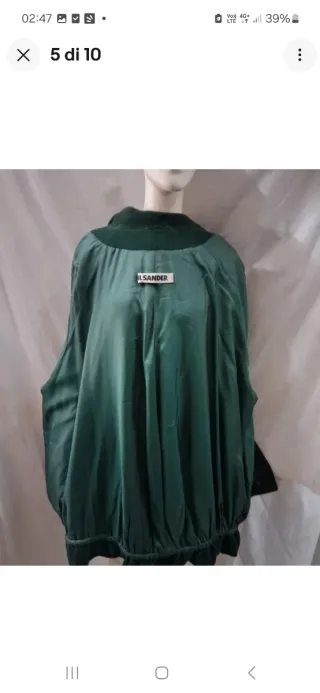 Cappotto Jil Sander Donna Verde Lana taglia 3xl