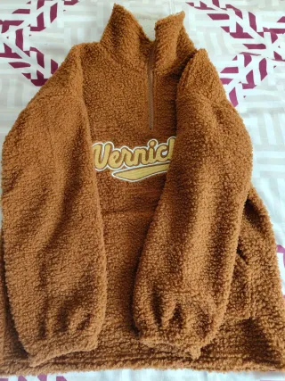 Sudadera Marrón Borreguillo