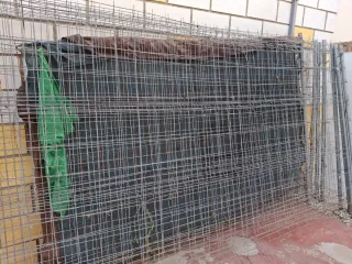 Valla de obra metálica