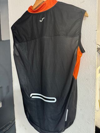 Chaleco Joma Negro y Naranja