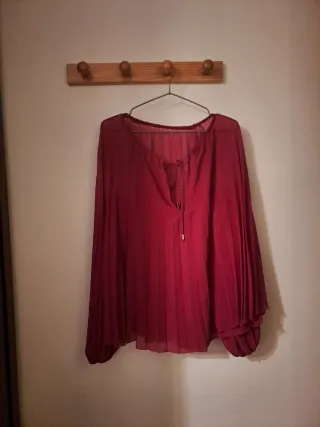 Blusa fluida buganvilla