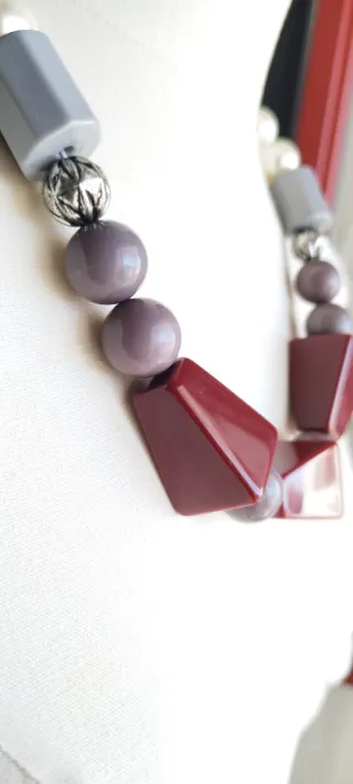 Collana Max Mara perle e pietre