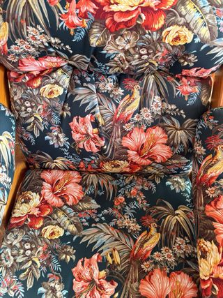 Sofá de 3 piezas estampado floral