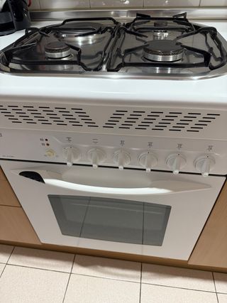 Cocina de gas con horno electrico