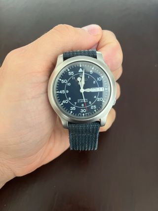 Reloj Seiko 5 Automático Militar Azul