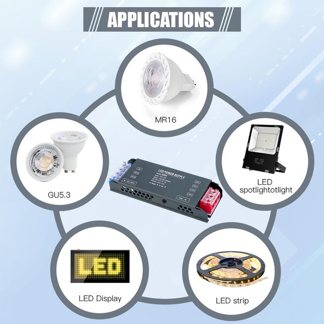 AXFEE Transformador 220v a 12v, 100W Controlador L