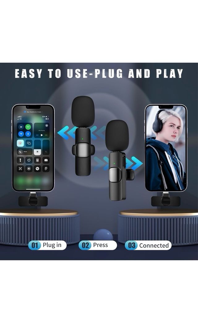 2 Micrófonos Inalámbricos Lavalier