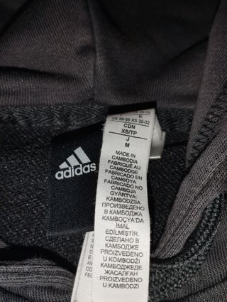 Felpa Adidas nera taglia XS