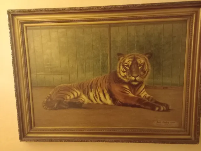 Cuadro de tigre enmarcado