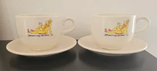 Biscottiera e 2 scodelle Mago G da collezione