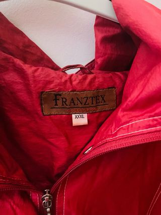 Chubasquero Rojo Talla XXXL