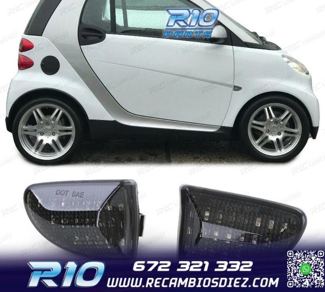 INTERMITENTES LATERALES PARA SMART FORTWO 451 07- LED NEGRO