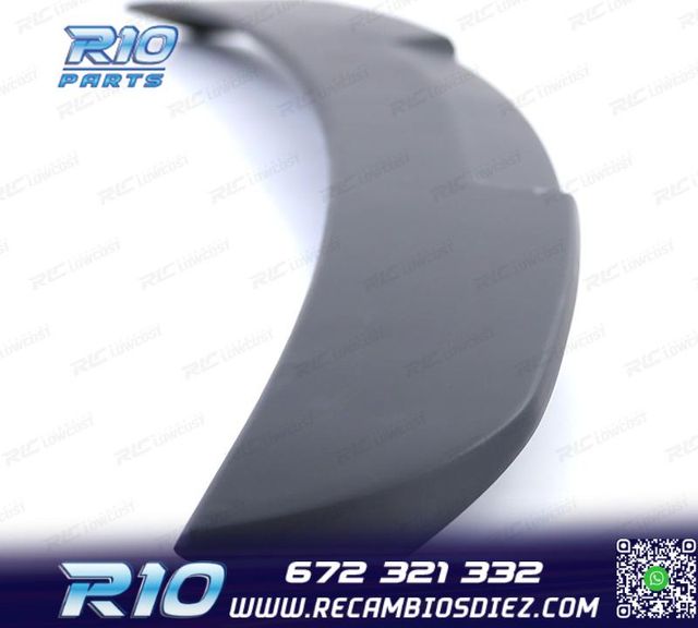 ALERON PESTAÑA AUDI A4 B9 SEDAN 15-19 LOOK RS4 NEGRO MATE