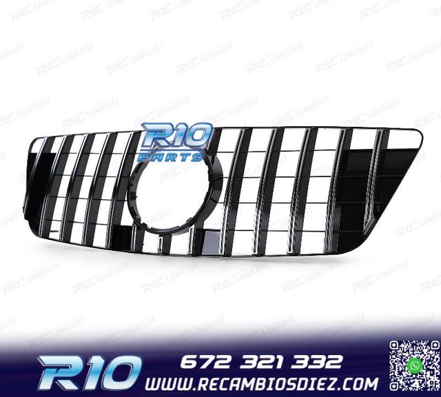 PARRILLA MERCEDES M ML W164 08-11 LOOK AMG NEGRO CROMO