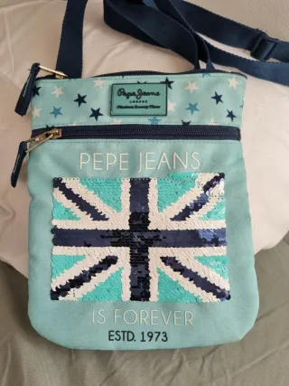 Bolso Pepe Jeans Union Jack Lentejuelas