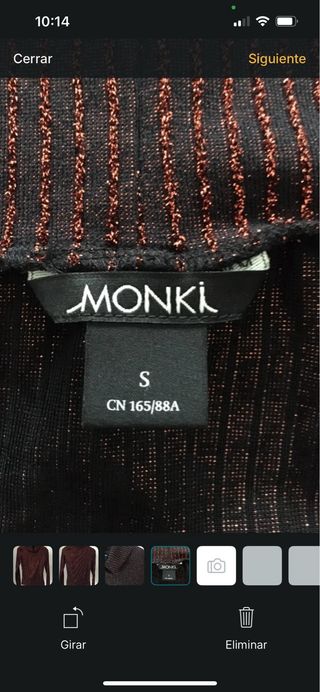 Jersey Monki cuello vuelto rayas